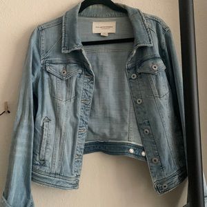SOLD - Anthropologie | distressed denim jacket